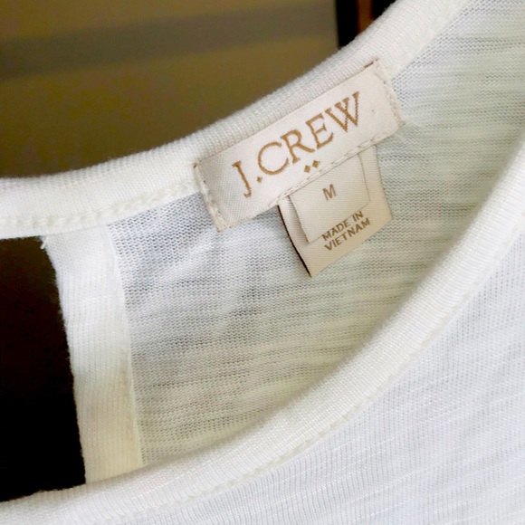 J. Crew White layered Tank Medium - Picture 3 of 3